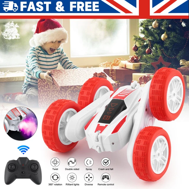 RC STUNT CAR Remote Control Toy 4WD 2.4Ghz Double Sided 360° Kids Boys