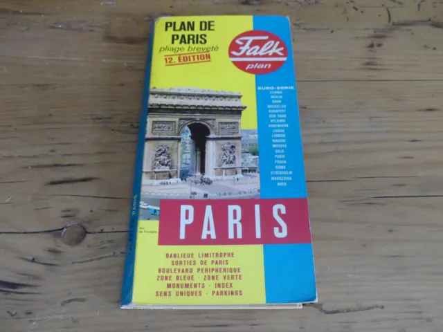 FALKPLAN PARIS No. 214 Plan de Paris  12. Édition - Falk-Stadtplan - Falk Plan