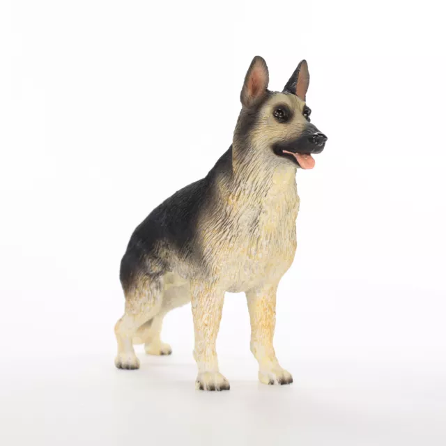 German Shepherd Figurine Hand Painted Collectible Statue