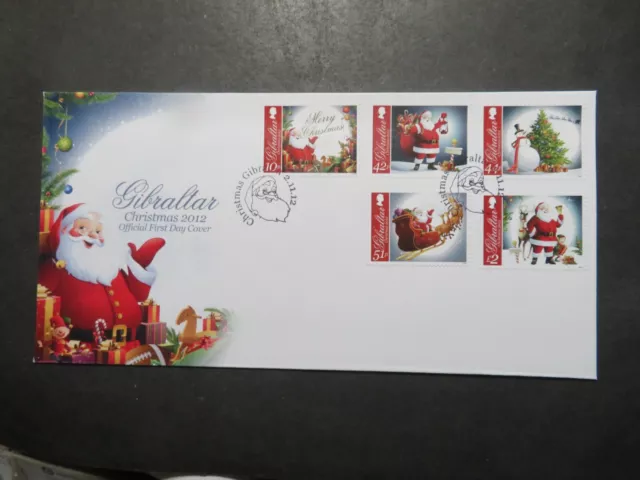 2012 Gibraltar First Day Cover Christmas