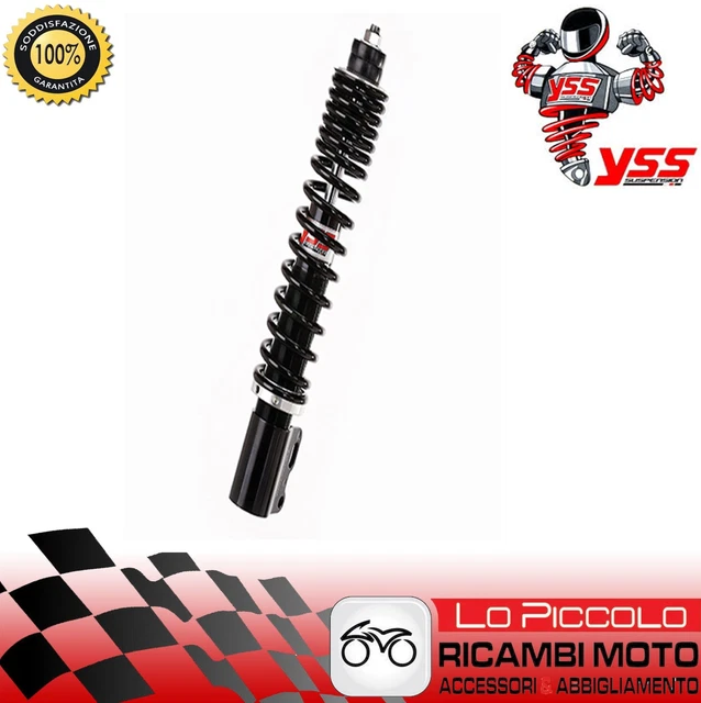 PINASCO Adjustable Rear Shock Absorber - Black - For Vespa PX 125, 150, 200 (PN 25441102, Made In Italy)