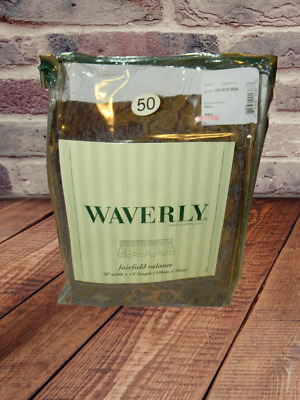 Waverly Fairfield cenefa algodón ónix poliéster 78""Wx14""L