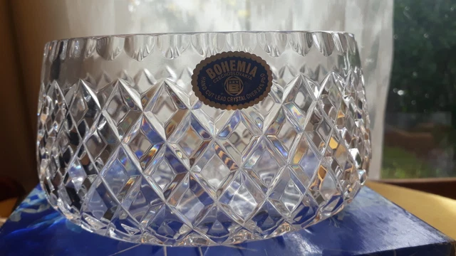 BOHEMIA HAND CUT Lead Crystal Salad Bowl, 20cm $143.80 - PicClick AU