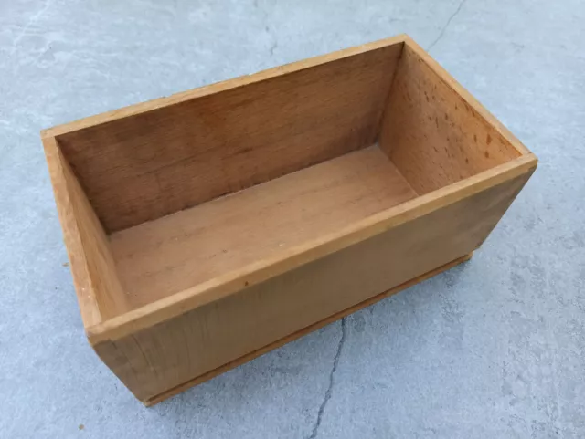 Quadratenkästchen / Mini Setzkasten / Holzkiste original aus Druckerei - vintage