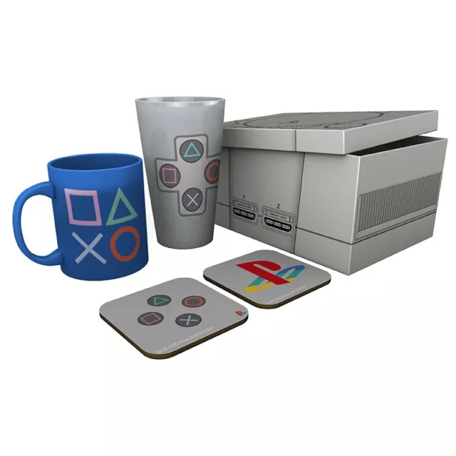 Playstation Klassik 2019 Geschenkset Sony Gift Merch Tasse Mug Glas Freunde Fan