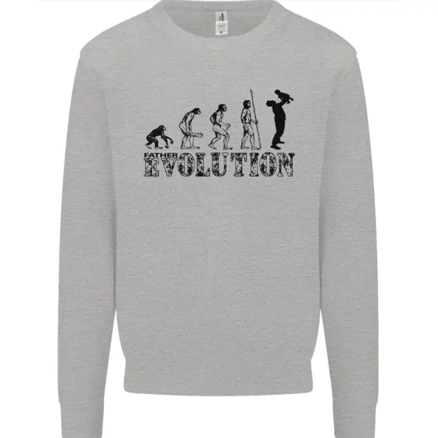 Father And Son Evolution Fathers Day Dad Mens Sweatshirt Jumper
