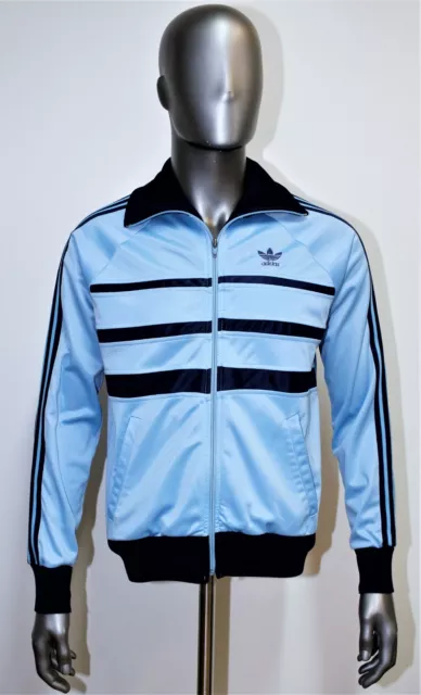 Veste Adidas homme vintage, bleu, Taille L - Label Emmaüs