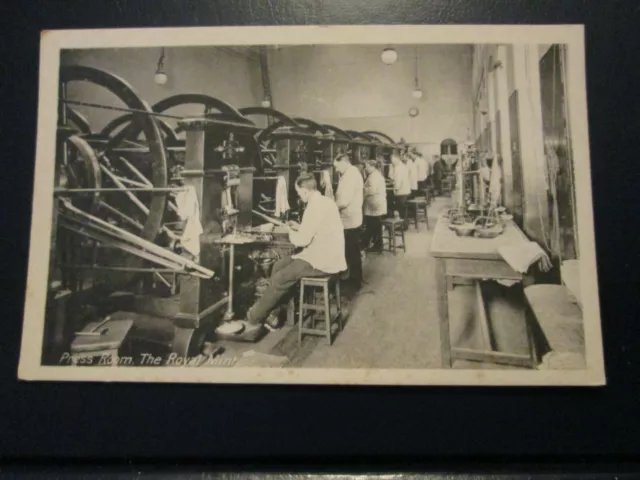Postcard of Press Room. The Royal Mint (Unposted)