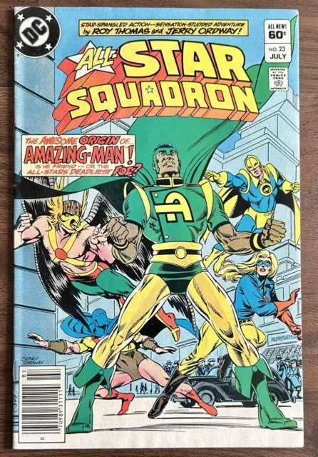 1983 Dc Comics All-Star Squadron #23 1st Appearance Amazing Man