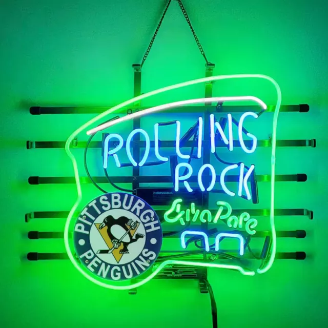 Rolling Rock Extra Pale Neon Sign Beer Bar Pub Wall Decor Artwork Gift 19x15