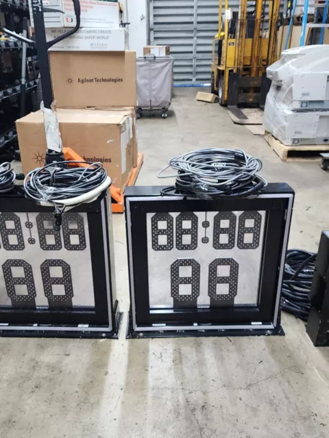 2 Daktronics Shot Clocks Transparent 3 speakers 2 Daktronics Shot Clocks Transparent 3 speakers