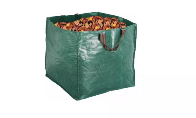 Saco de jardín Living & Garden 270L VERDE a cuadros - 2 bucles de transporte 65x65x65cm