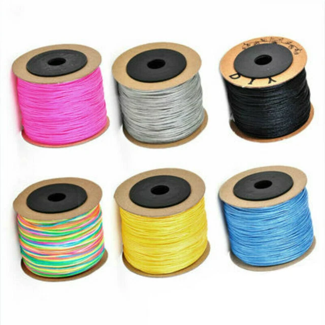 100 m chinesisches Knotenseil für Spitzenhalskette, Armband, geflochtenes Seil
