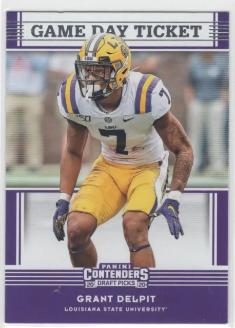 2019 Panini Contenders Draft Picks Grant Delpit Game Day Ticket #40