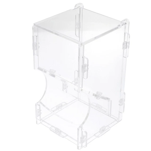 Dispensador de alimentos para hámster transparente alimentador automático para hámster acrílico