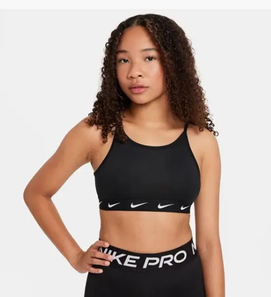 GIRLS NIKE DRI-FIT Sports Bra Black Size Medium Age 10-12 Years £4.99 -  PicClick UK
