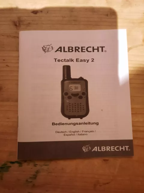 Albrecht Techtalk Easy 2 Bedienungsanleitung