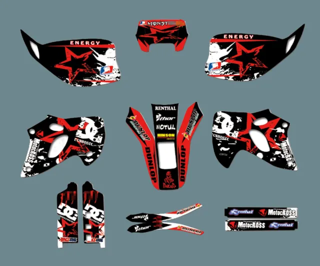 Graphics Kit Rockstar Decal FOR Kawasaki KLX250 1998-2003 1999 2000 2001 2002