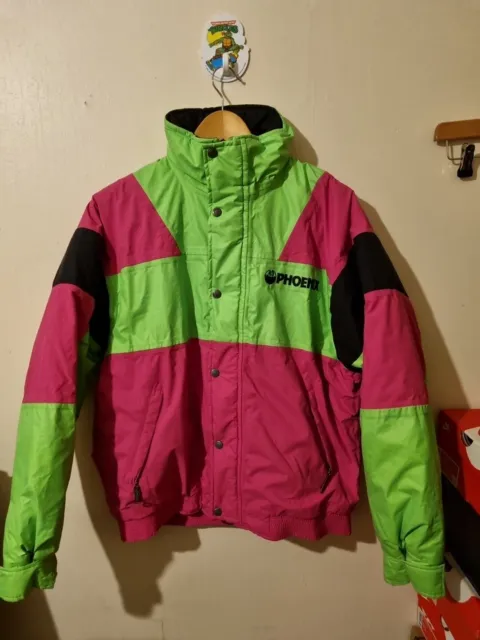 Phoenix Gore-tex Ski Winter Jacket Green/pink/Black Vintage Size Small