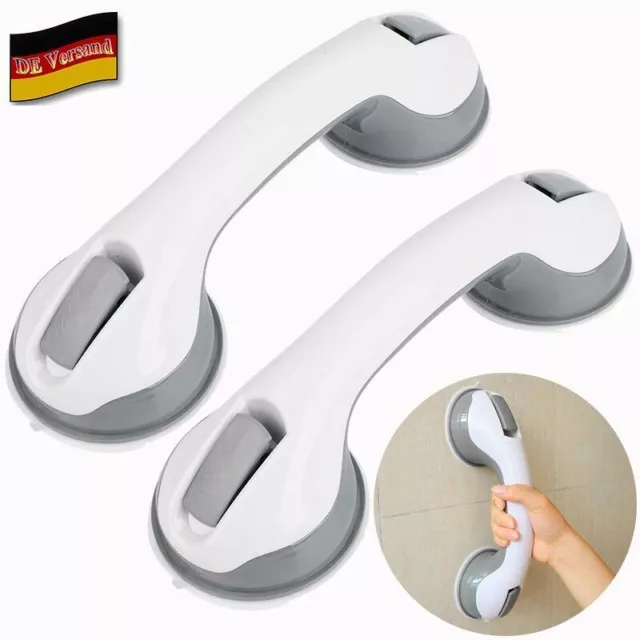 2x Badewannen Haltegriff Saugnapf Badezimmer Wannengriff Duschgriff Sauggriff DE
