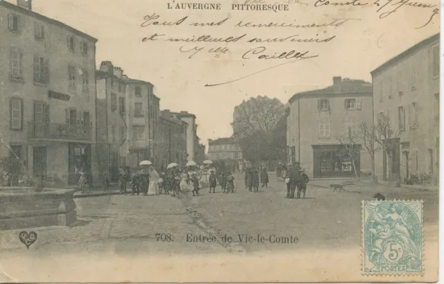 Postcard / Carte Postale / Auvergne / Entree De Vic Le Comte