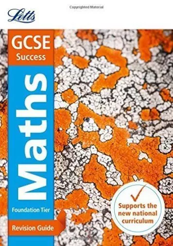 GCSE 9-1 Maths Foundation Revision Guide (Letts GCSE 9-1 Revision Success) by...