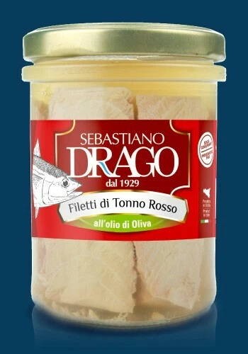 Filetti Di Tonno Rosso Drago In Olio D'oliva Conf 1 X 200Gr Conserve