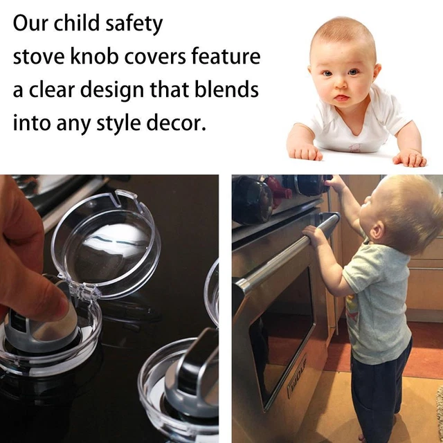 Baby Safety Knob Cover Child Protection Oven Lock Lid Gas Stove Protector