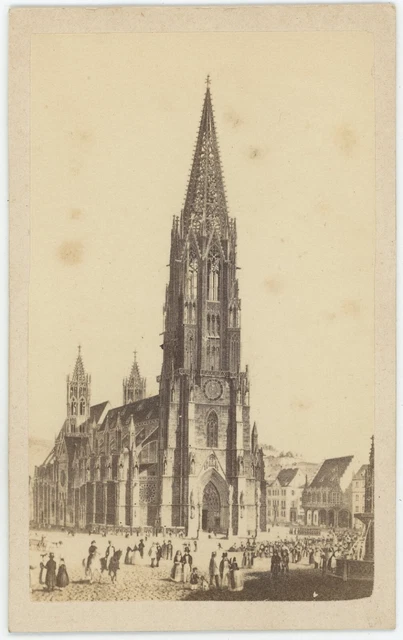 CDV CIRCA 1865 Cath Drale De Fribourg D Apr S Dessin Freiburg CDV Circa 1865 Cathedrale De Fribourg D Apres Dessin.webp