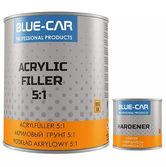 3 kg riempitivo acrilico 2K 5:1 nero primer riempitivo acrilico primer + indurente
