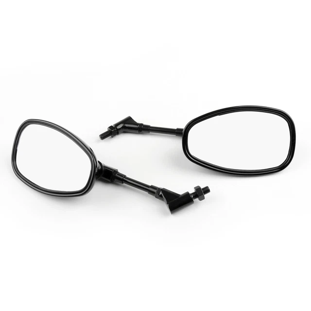 Motocycle Rear View Mirrors For Yamaha V-MAX XJR1200 MT-03 FZ6 04-09 XV950 Black