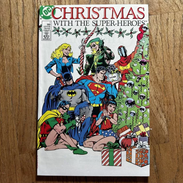 DC Christmas With The Superheroes Frank Miller, Neal Adams DC Comics 1988 VFNM