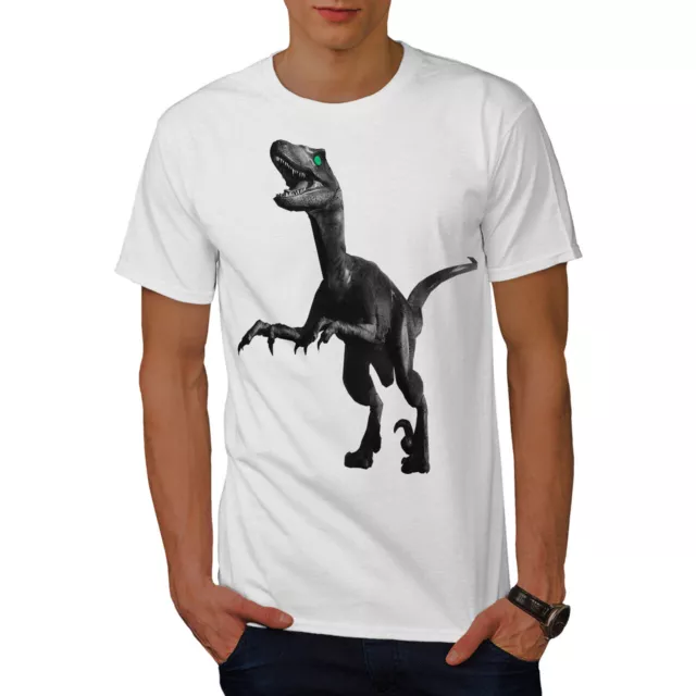 Wellcoda Dinosaur Rex Beast Mens T-shirt, Jurassic Graphic Design Printed Tee