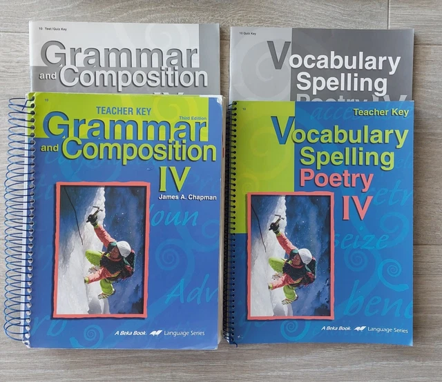 ABEKA 10TH GRADE Grammar Vocabulary Spelling IV Curriculum Teacher Key