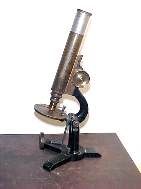 Vintage Brass & Steel Bausch & Lomb Microscope Vintage Brass & Steel Bausch & Lomb Microscope