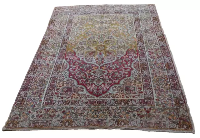 Large Turkish CARPET RUG HAND MADE Oriental Vintage Antique c 1890 5ft " x 4ft 2