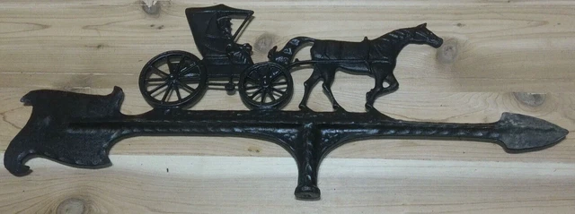 Vintage 23"Solid Steel Weathervane Directional Rare Spinner (Parts Only)