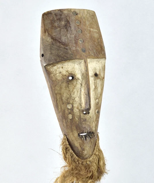 Lega idimu Wooden Mask Bwami Cult Congo Drc Zaire African Tribal Art mc1904