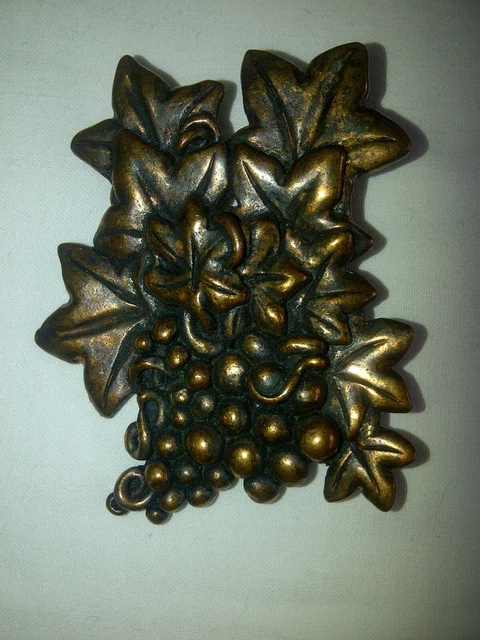Broche Marc Labat - Alliage Bronzé Et Perles - Bijou Fantaisie - Occasion, Bon état