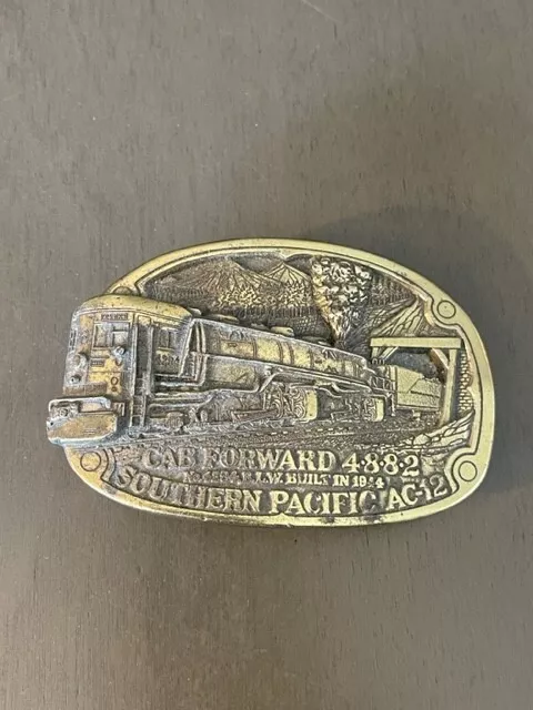 VTG Southern Pacific AC-12 Belt Buckle - Cab Forward 4-8-8-2 Steam Locomotive