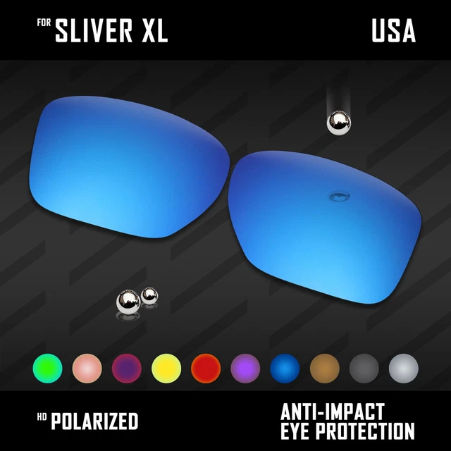 Anti Scratch Polarized Replacement Lenses for-Oakley Sliver XL OO9341 Options