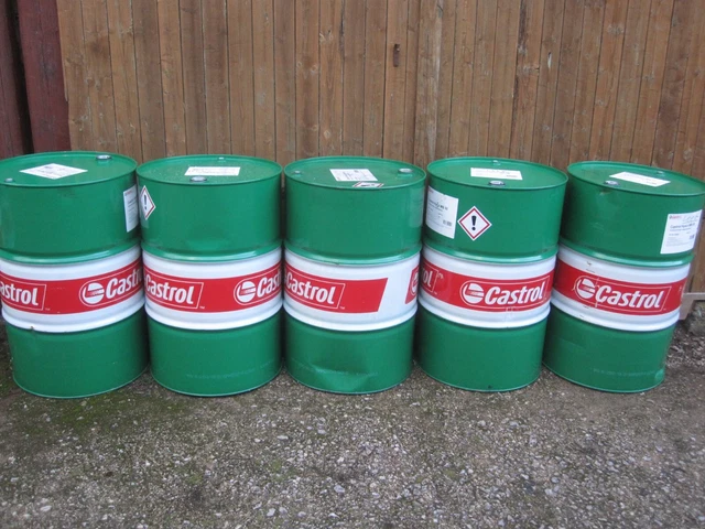 CHABBY CASTROL EDITION 200L Fass, Ölfass, Feuertonne, Garagenfass