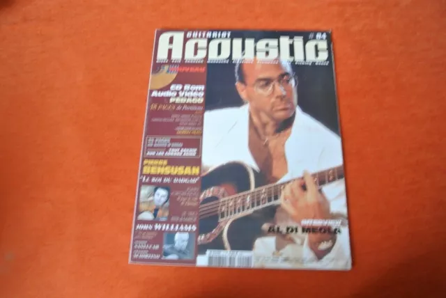 Magazine guitare GUITARIST ACOUSTIC unnpluged 04 AL DI MEOLA + CD guitar