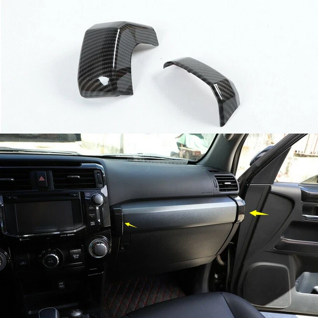 2PCS COPILOT DASHBOARD Strip Cover Trim For 4Runner 201022 Carbon
