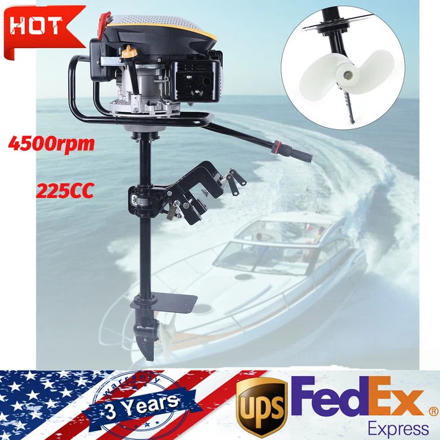 9HP 4 Stroke Outboard Motor Boat Engine Fishing Boat Engine 225cc 4500rpm New