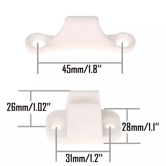 2 tlg. weiß Türhalter Türstopper Türfeststeller für Wohnwagen Wohnmobil Caravan 2