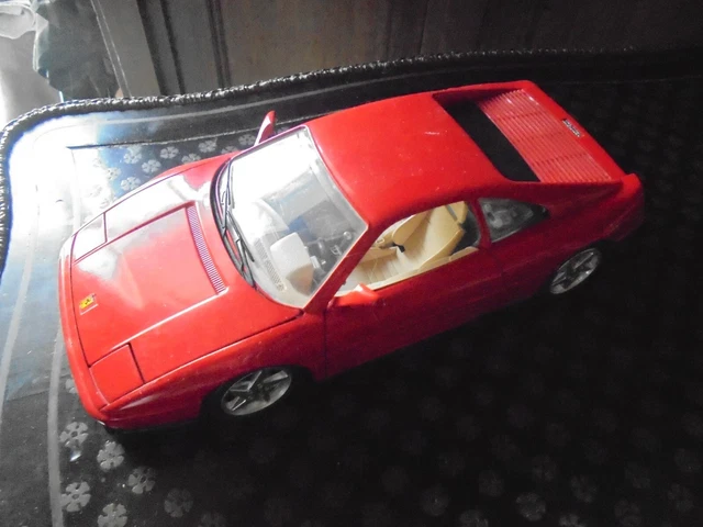 Ferrari 348 TB - Noire - Tonka Polistil 1/18 - Excellent État - Modélisme