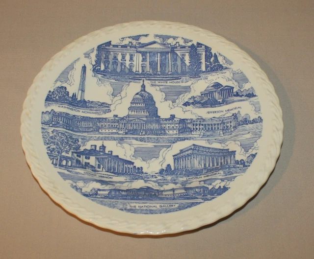 WASHINGTON DC COLLECTOR Plate Vernon Kilns Melinda Shape CAPSCO Capitol