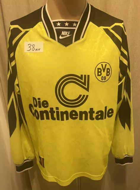 BORUSSIA DORTMUND NIKE Langarm Meister Trikot 1994 95 Die Continentale Gr.S EUR 151 99 PicClick DE