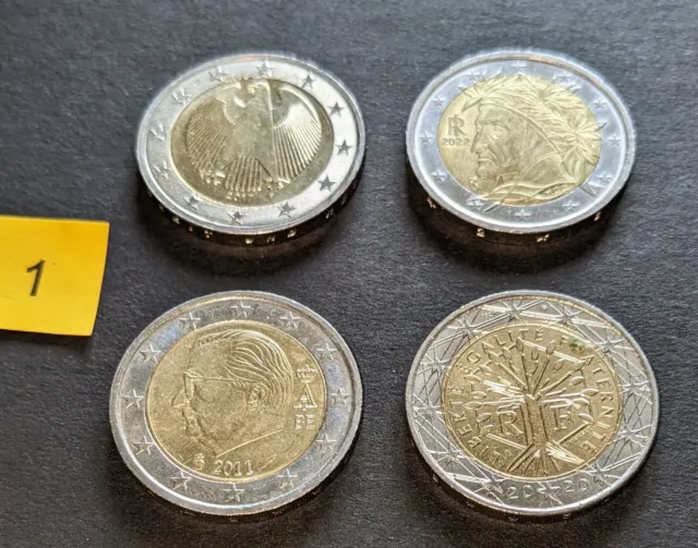 2 Euro Münzen Konvolut Nr. 1